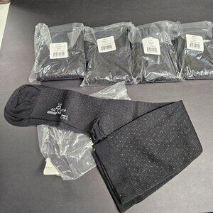 Absolute Support Mens Black Trouser Socks, Medium, 5 Pair